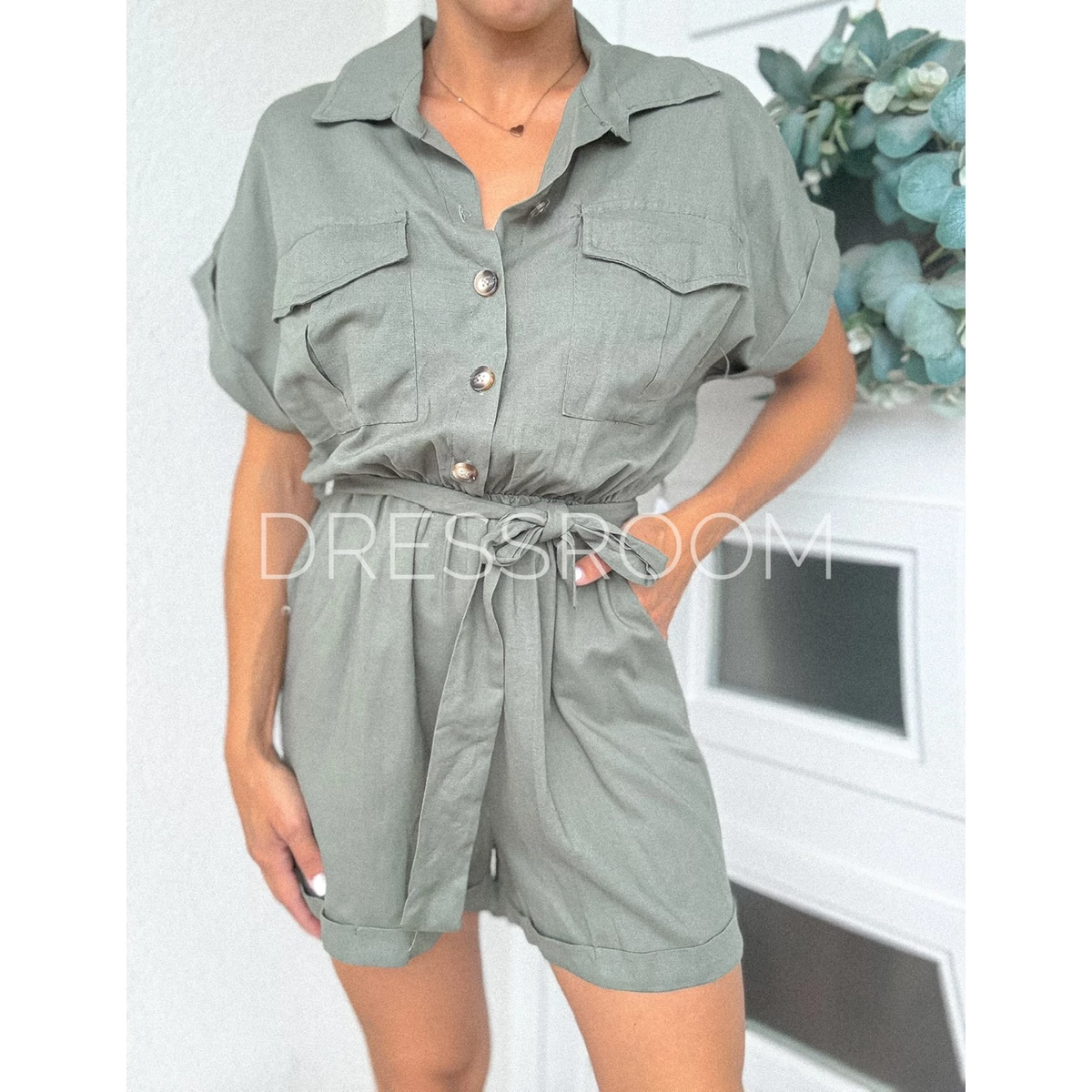 MILITARY overall - khaki