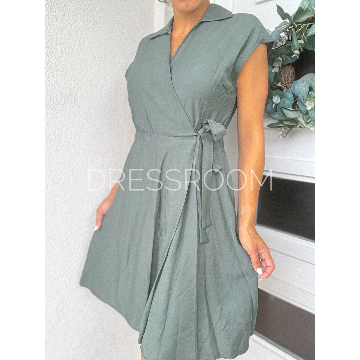 JULIE basic ruha - Khaki