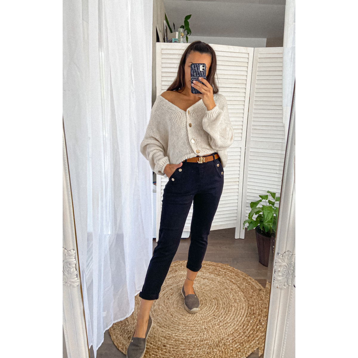 MOM FIT jeans - Fekete