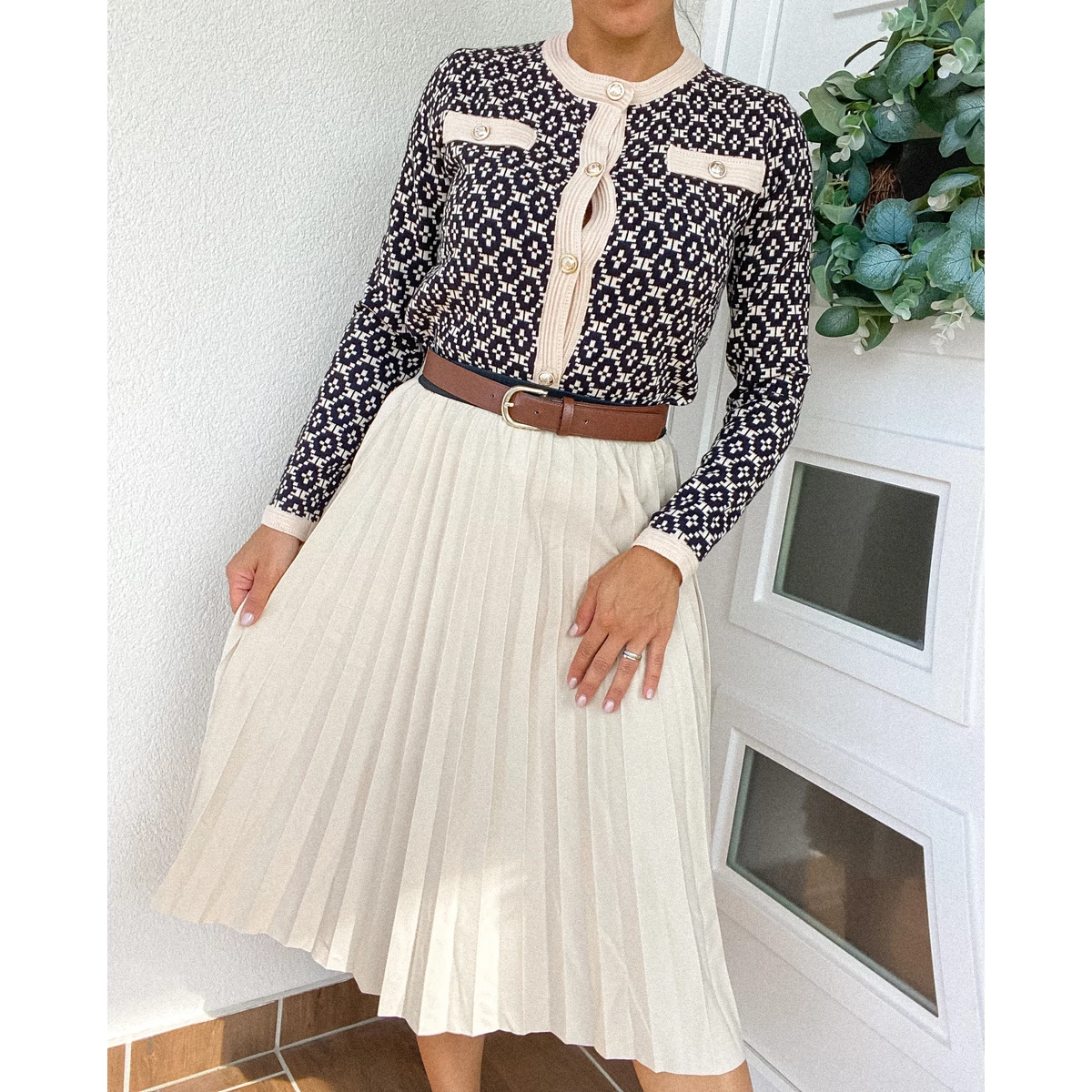 CANDYS kardigán - Fekete - beige