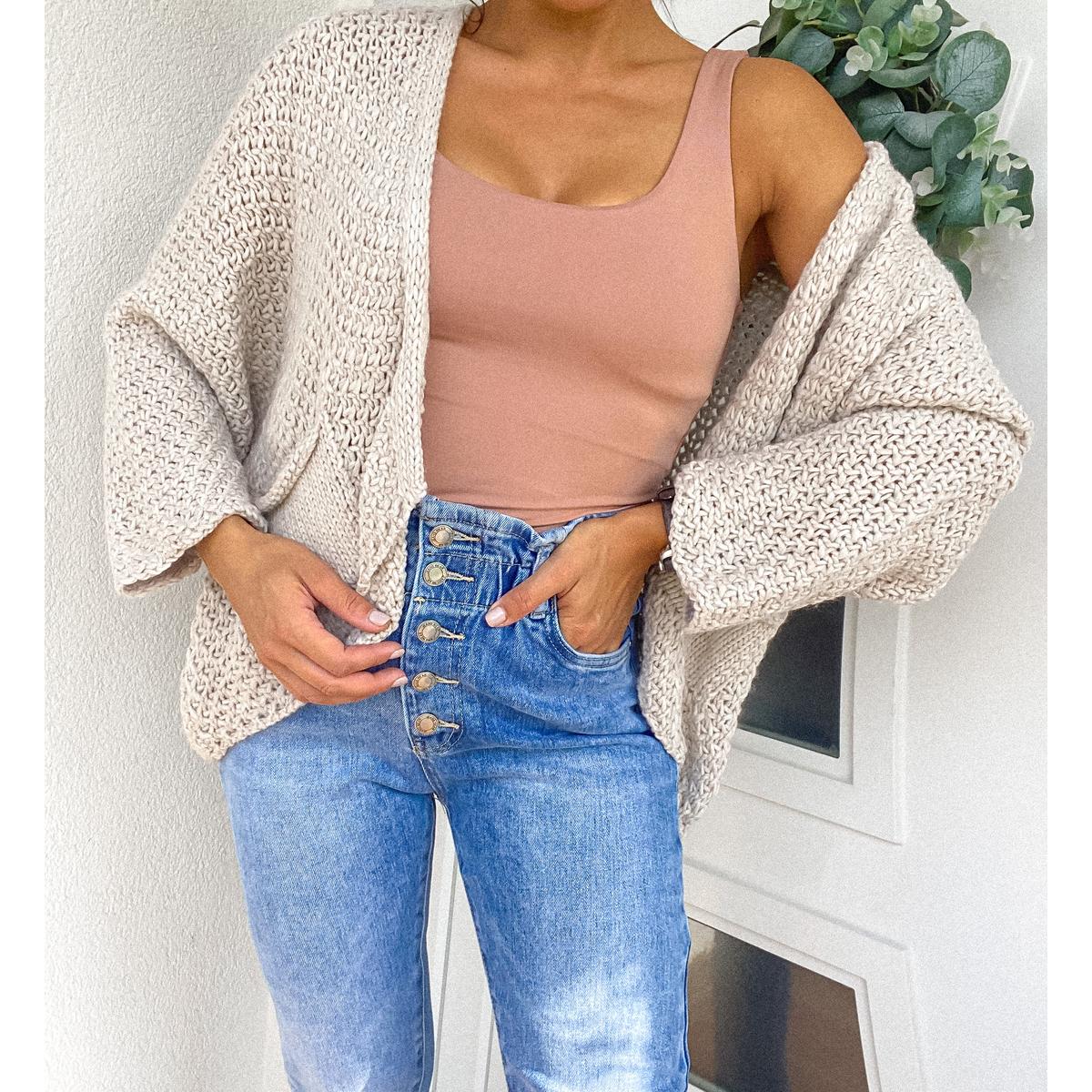 CILI kardigán - Beige