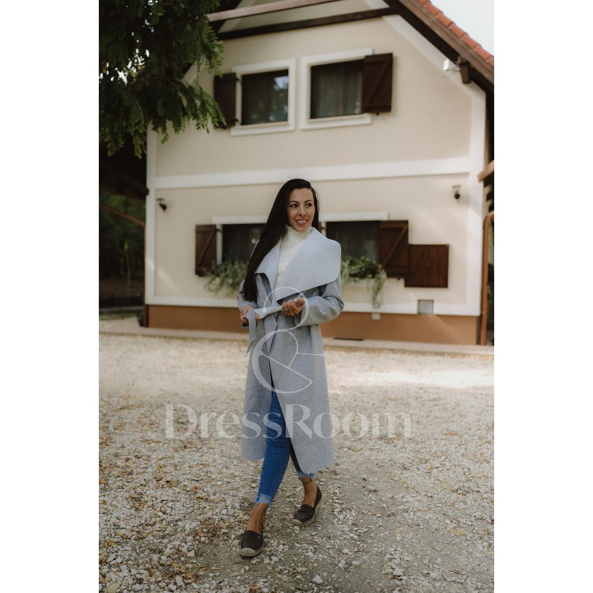 AMIRA kabát - Hosszabb fazon - Szürke