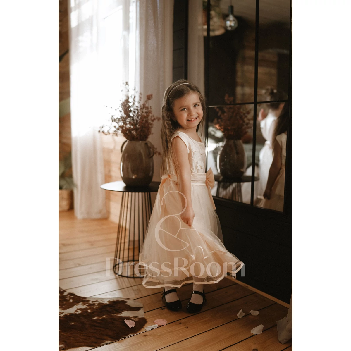 CINDERELLA kislány koszorúslány ruha - Sárga