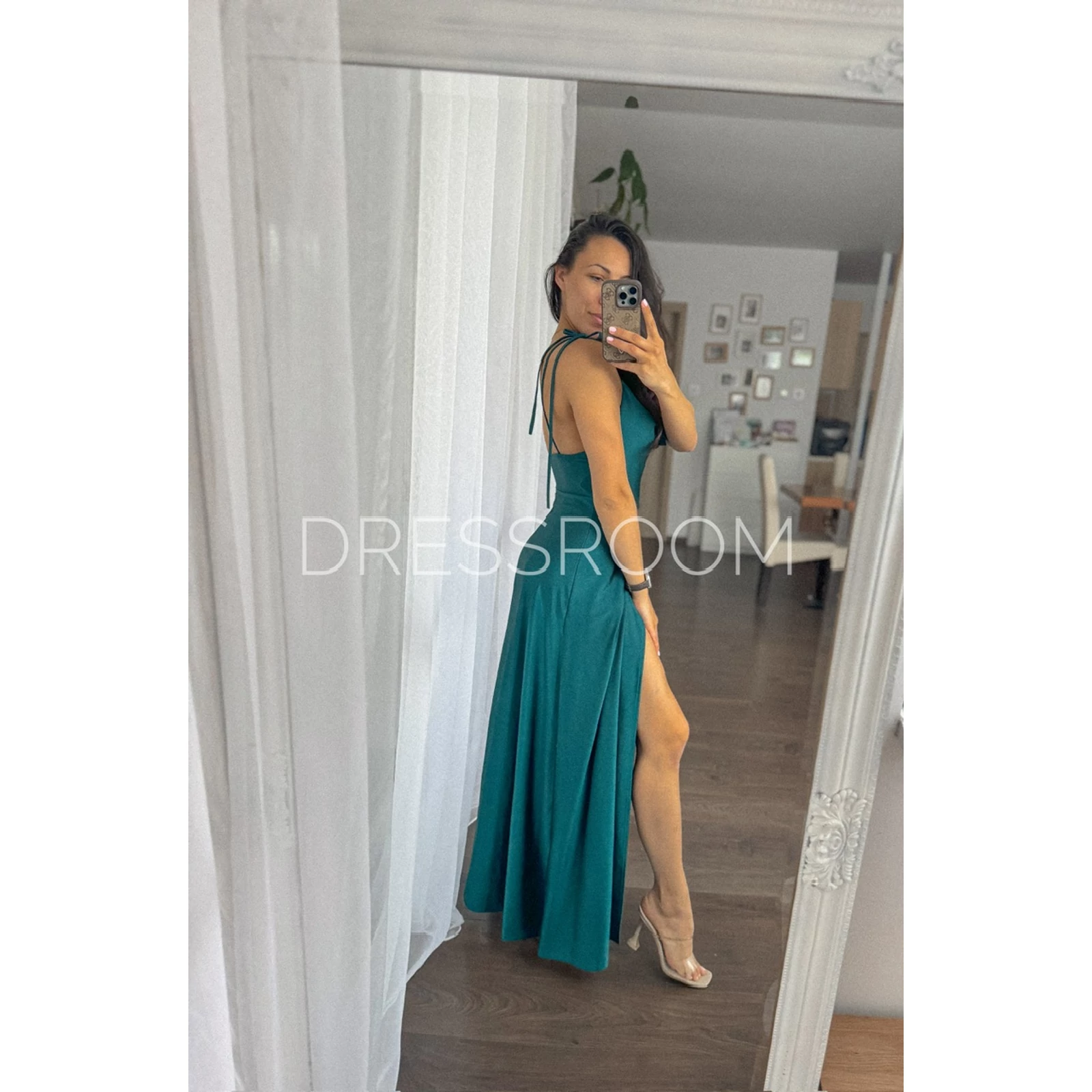 Kép 3/3 - DANIELLA ruha - Zöld