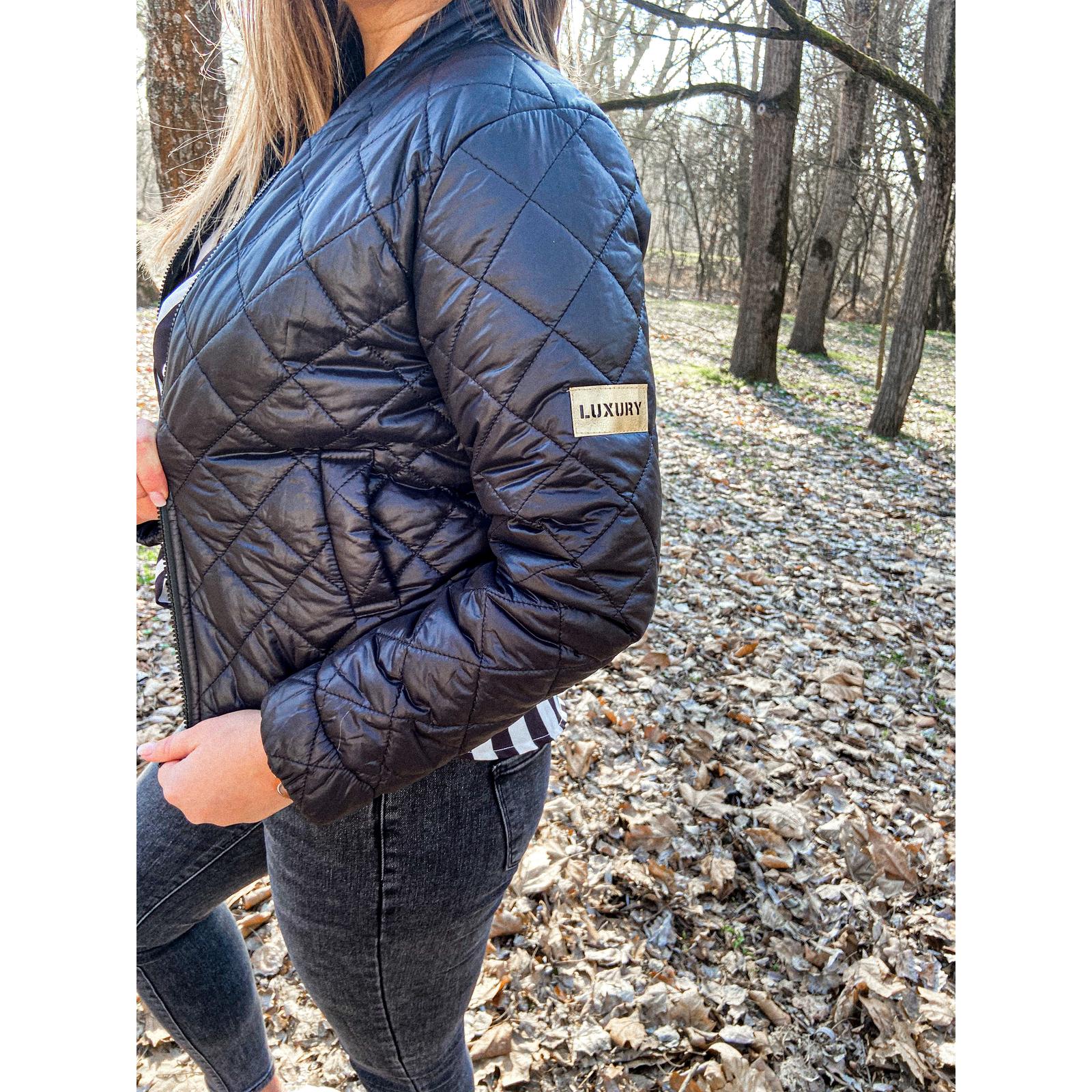 Kép 3/3 - LUXURY steppelt kabát - Fekete /M-L/