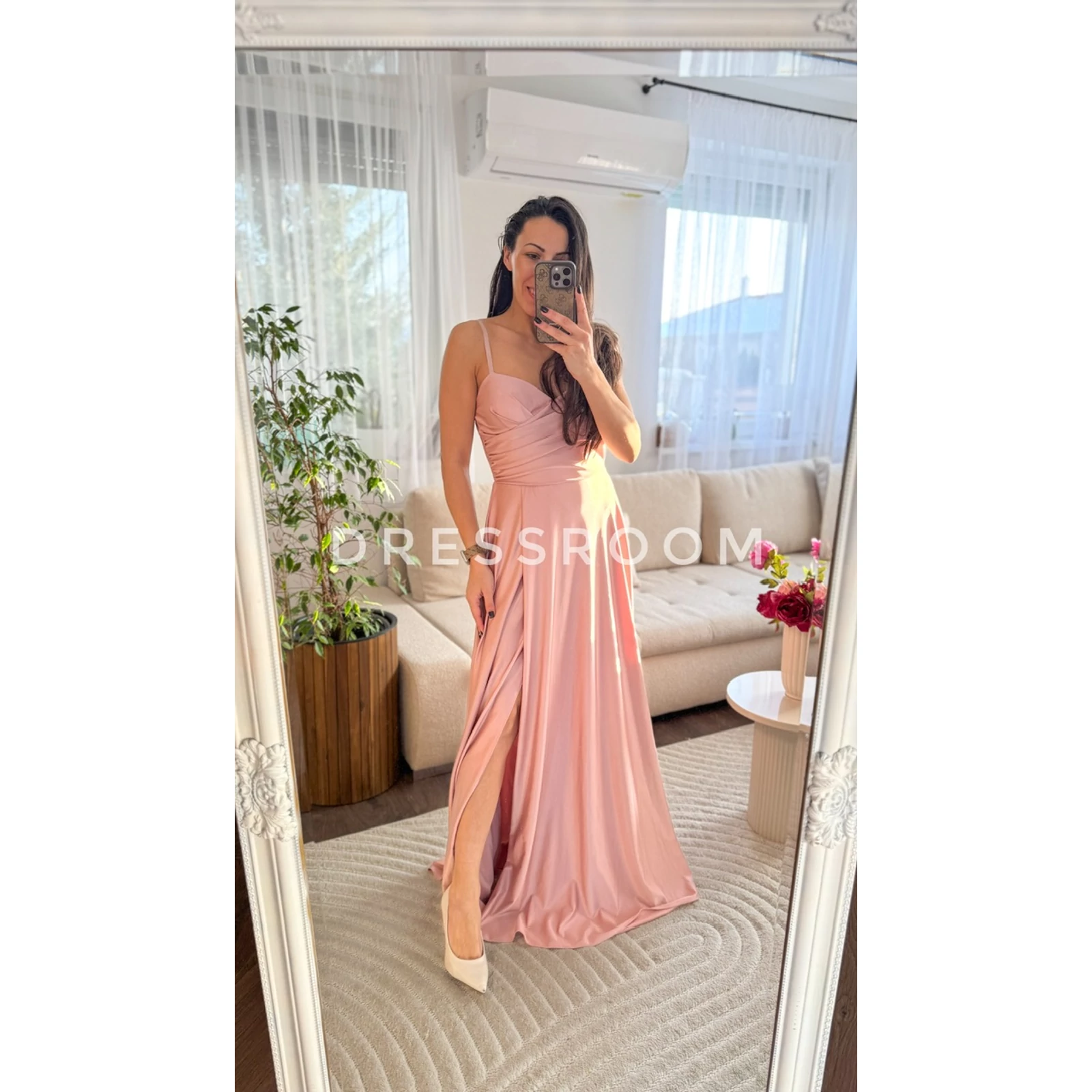 Kép 1/3 - BRILLANT ruha - bronz - Rosegold