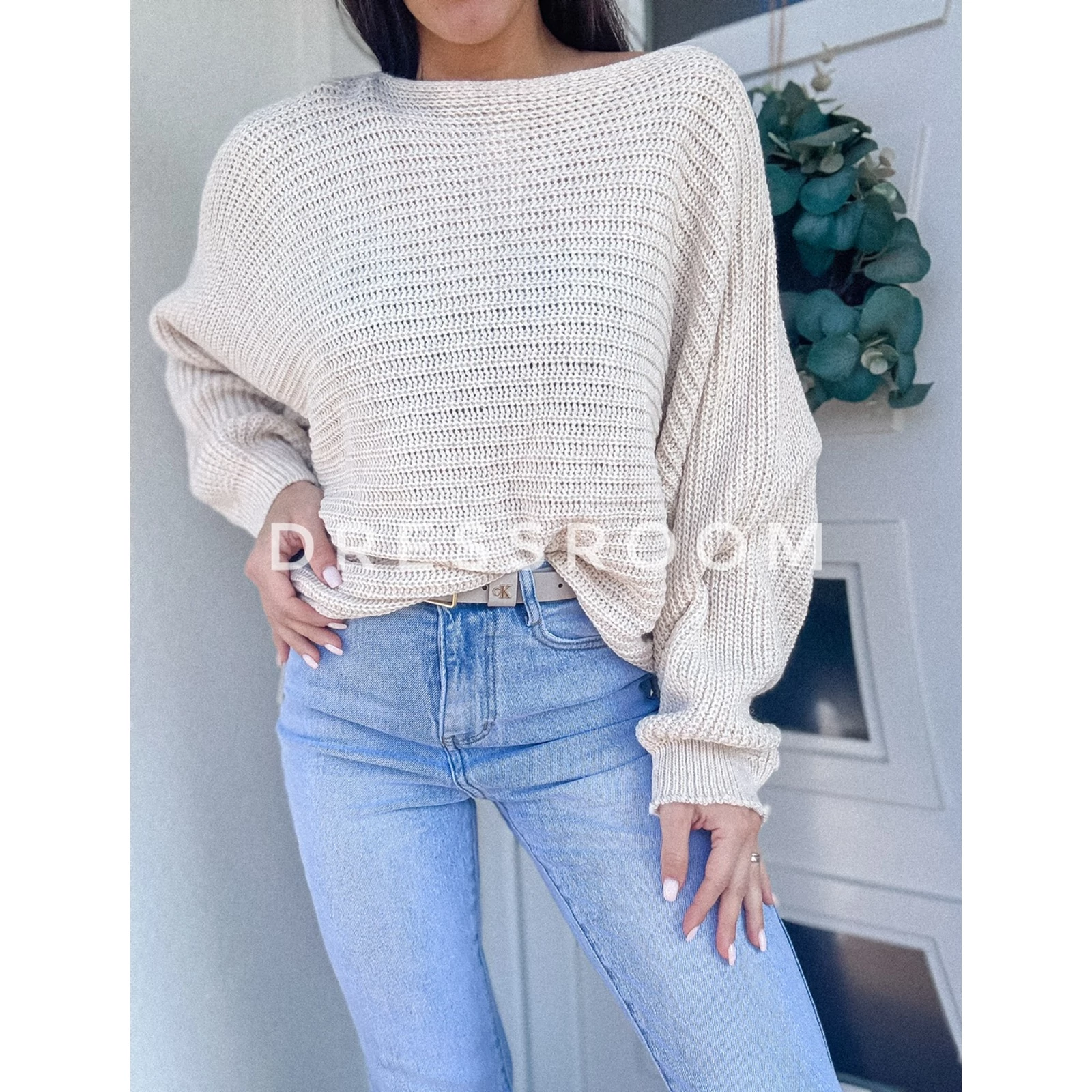 Kép 2/3 - LIMITED pulóver - Krém