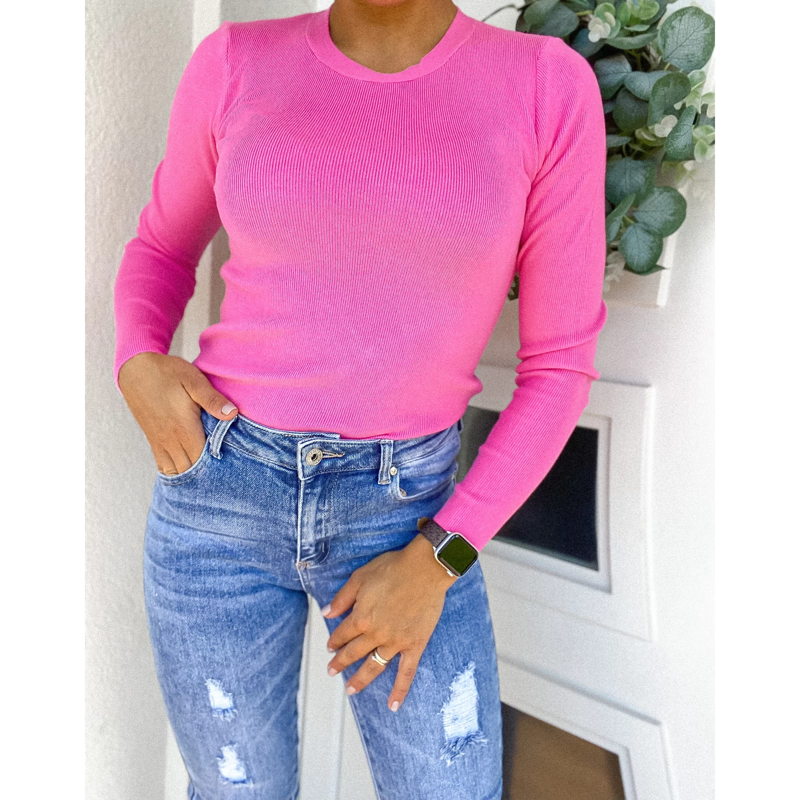 Kép 2/2 - LÉNA kötött felső - Pink