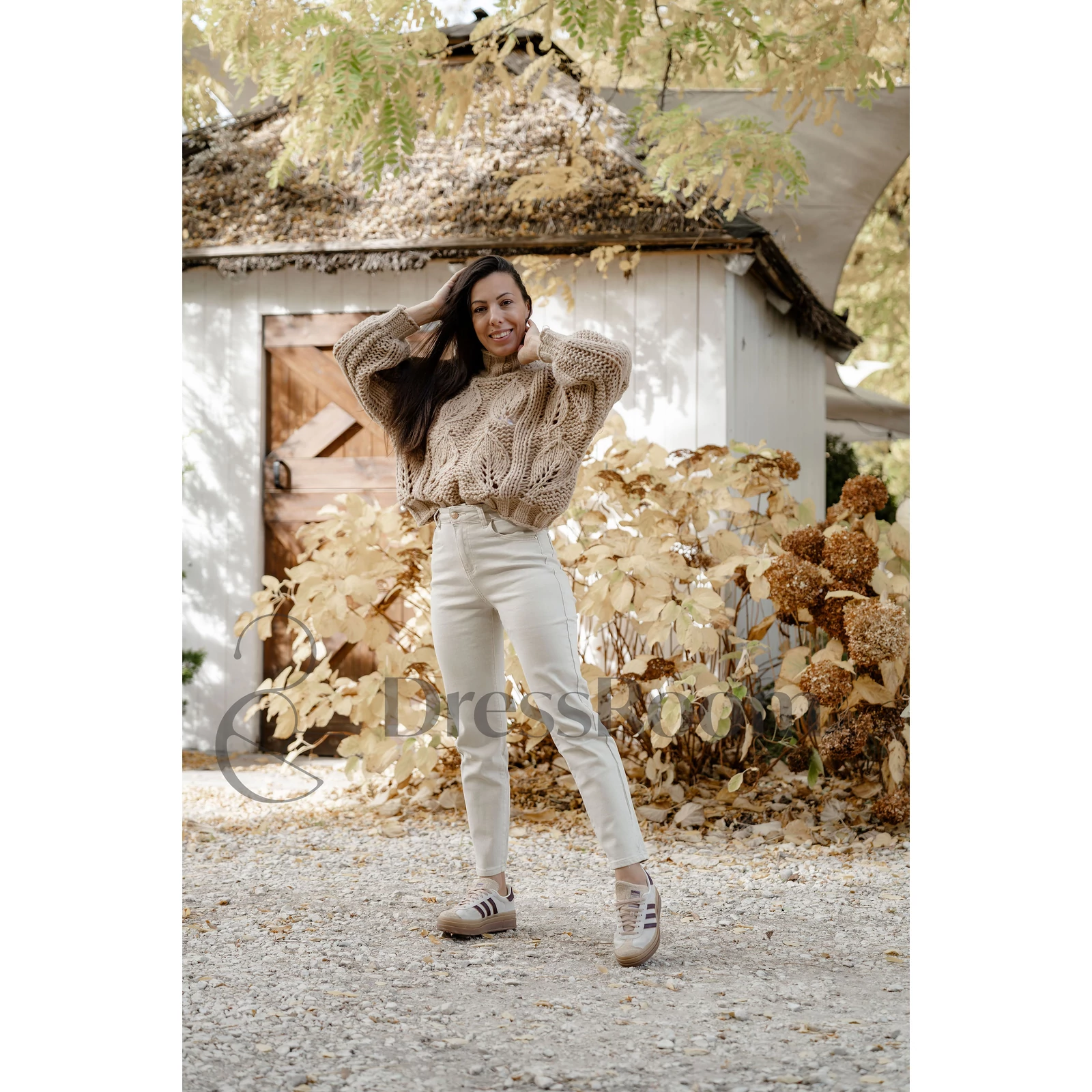 Kép 3/4 - MILTY Mom jeans - Beige