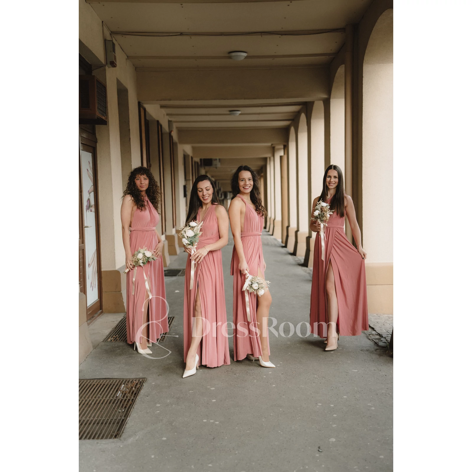 Kép 1/5 - INFINITY ruha - Dusty rose