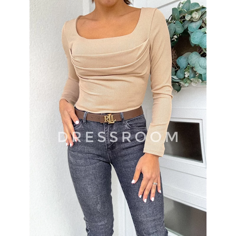 ENCI body - Beige - Bordázott anyag