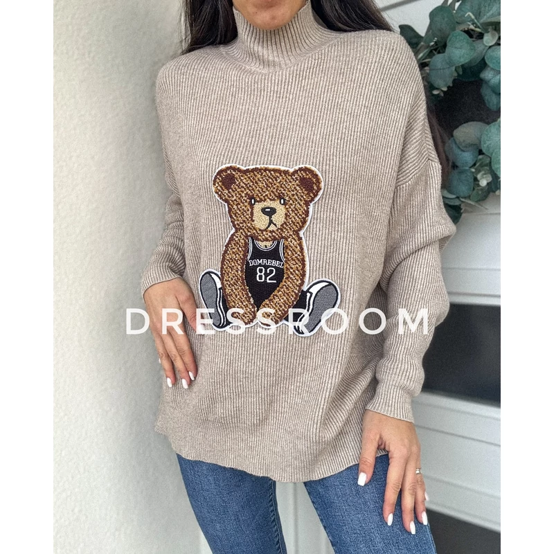 BEAR hosszított macis pulóver