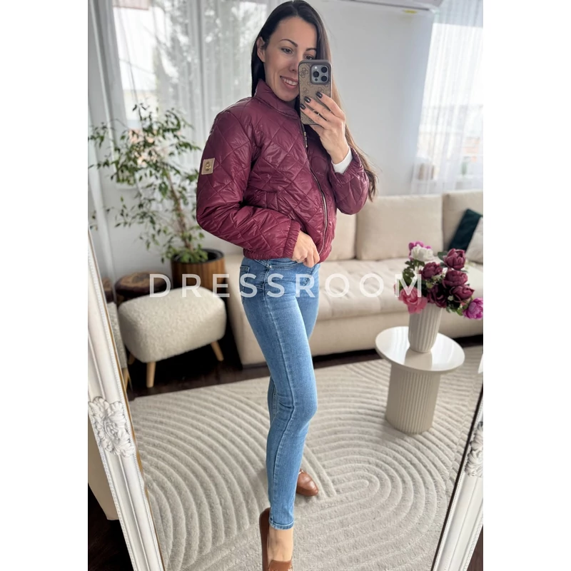 SPRING tavaszi kabát - Burgundi