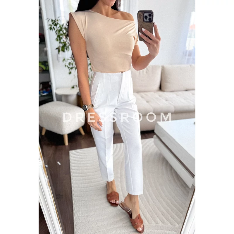 LYCRA polo - Nude