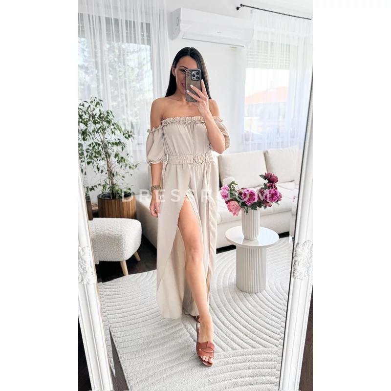 NELLI overall vállnélkül  - Beige