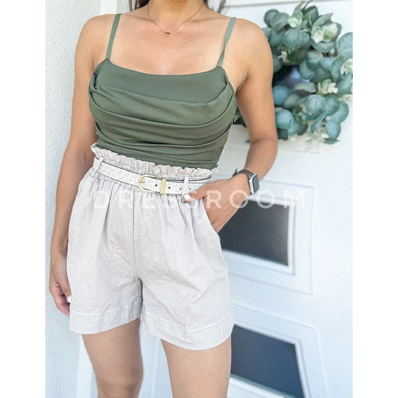 DESIGN top - Khaki