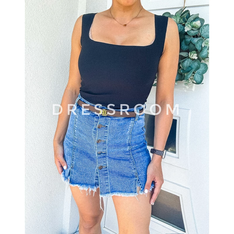 BASIC alakformáló top - Fekete